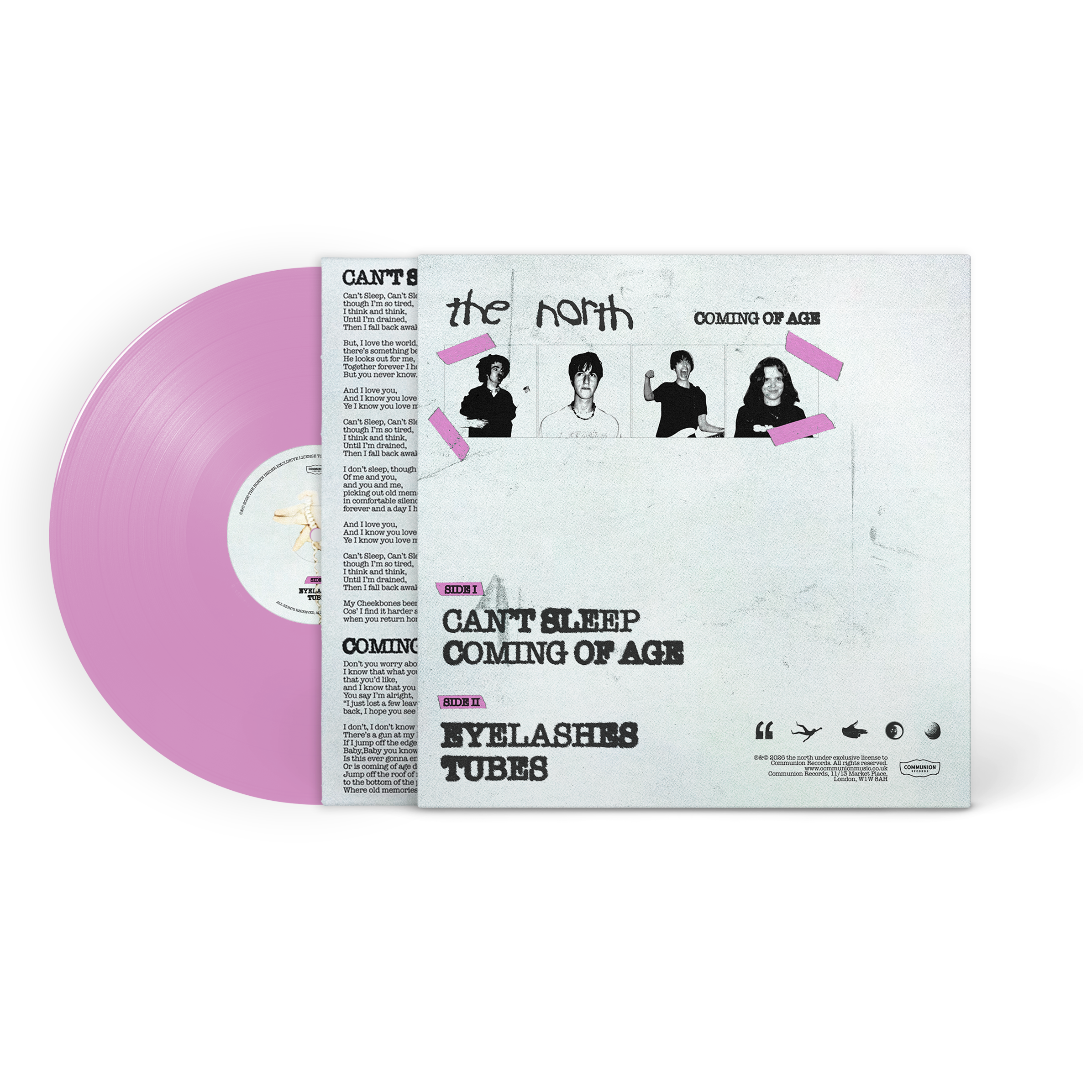 the north - Coming Of Age (Limited Edition Pink Marbled LP)